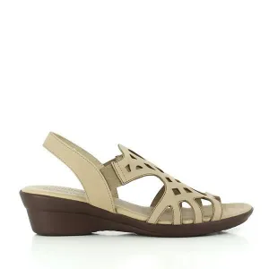 24 Hrs 22862 Taupe Low Heel Sandals