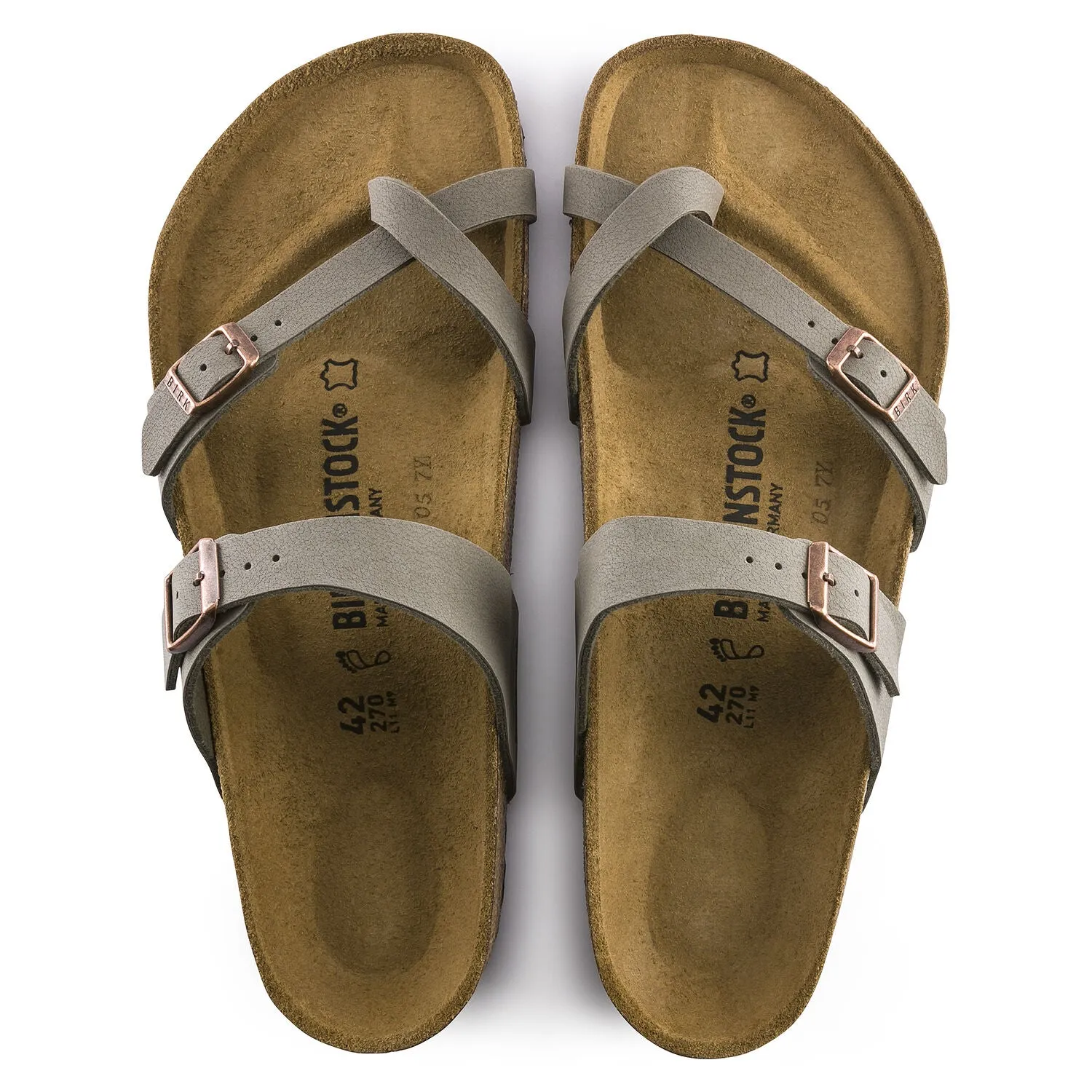 BIRKENSTOCK Mayari BirkiBuc Regular - Stone