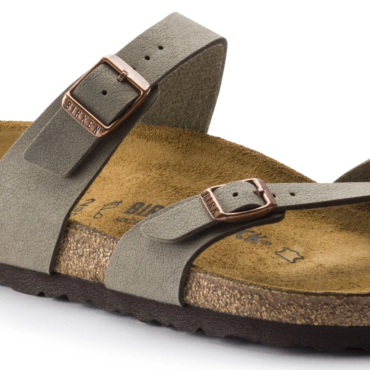 BIRKENSTOCK Mayari BirkiBuc Regular - Stone
