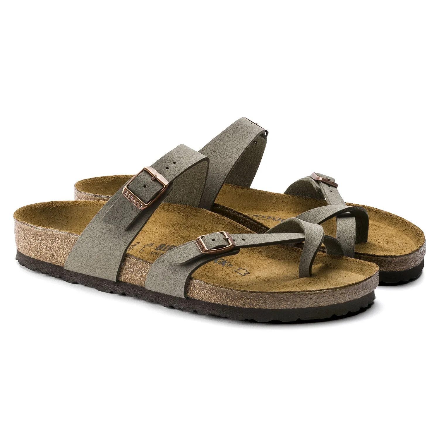 BIRKENSTOCK Mayari BirkiBuc Regular - Stone
