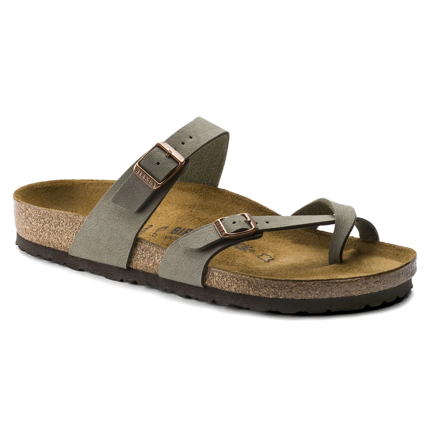 BIRKENSTOCK Mayari BirkiBuc Regular - Stone