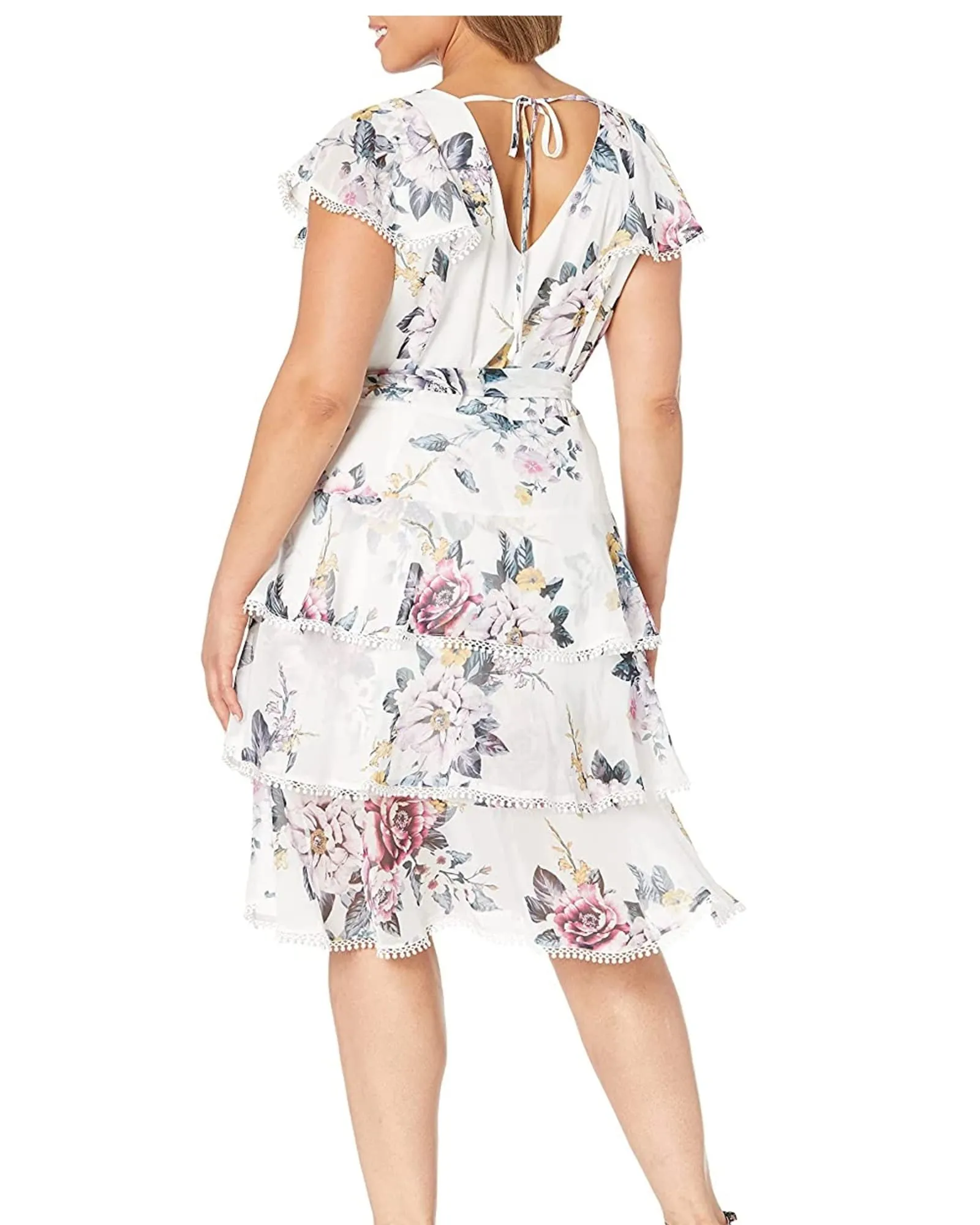 City Chic Women's Apparel Women's Plus Size Dress Summer Love Size 16W | White