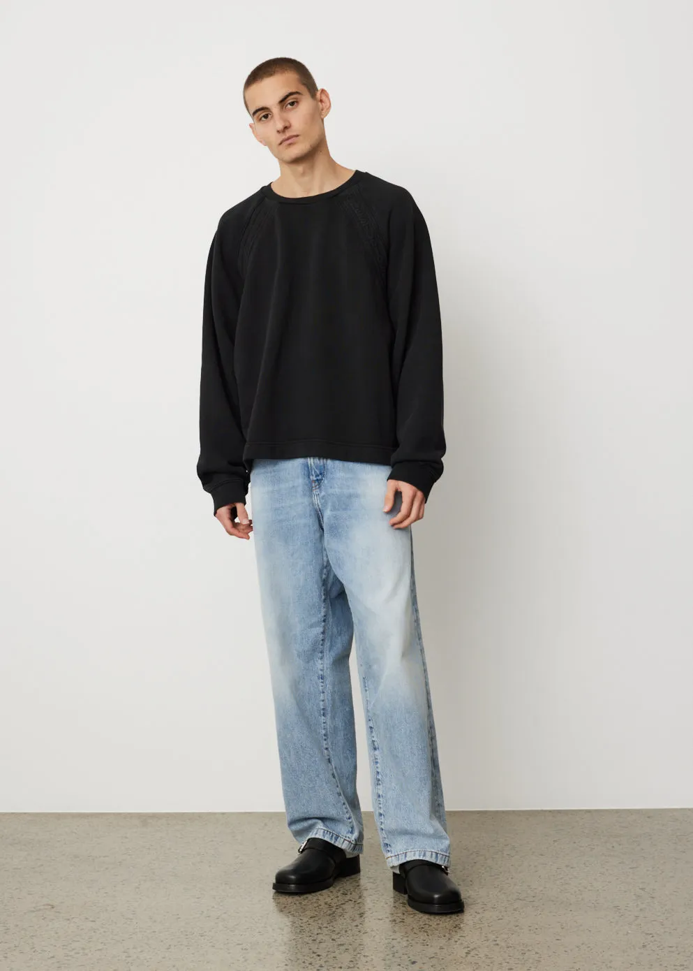 Farmy Chain Rib Crewneck Sweatshirt