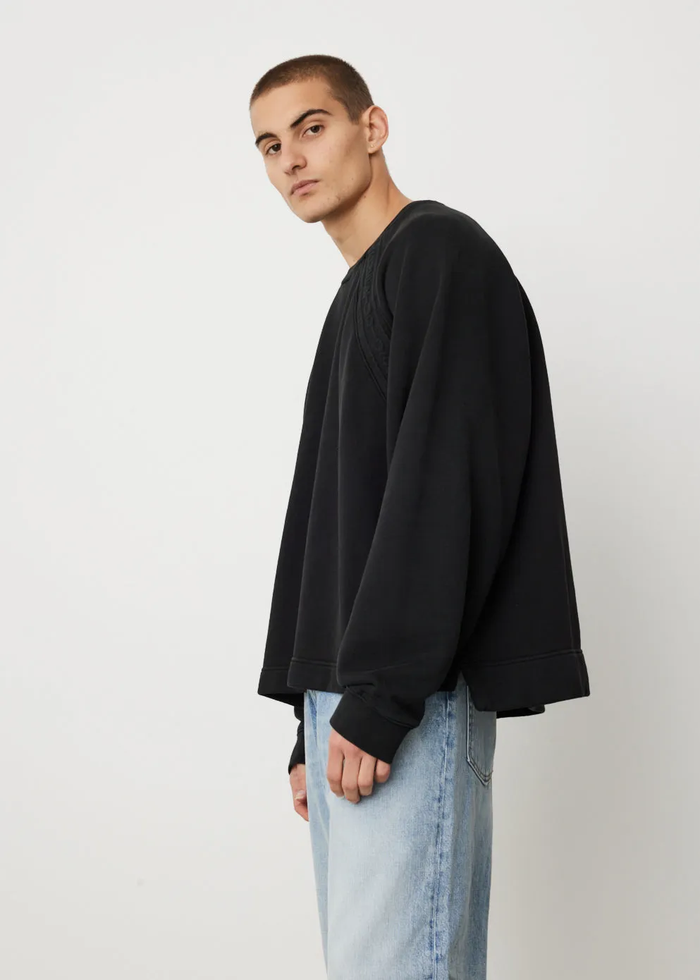 Farmy Chain Rib Crewneck Sweatshirt