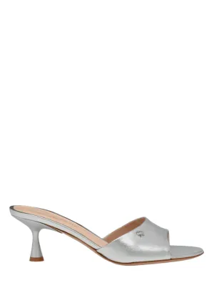 Gianvito Rossi Ascent Mule 55 in Silver Arge