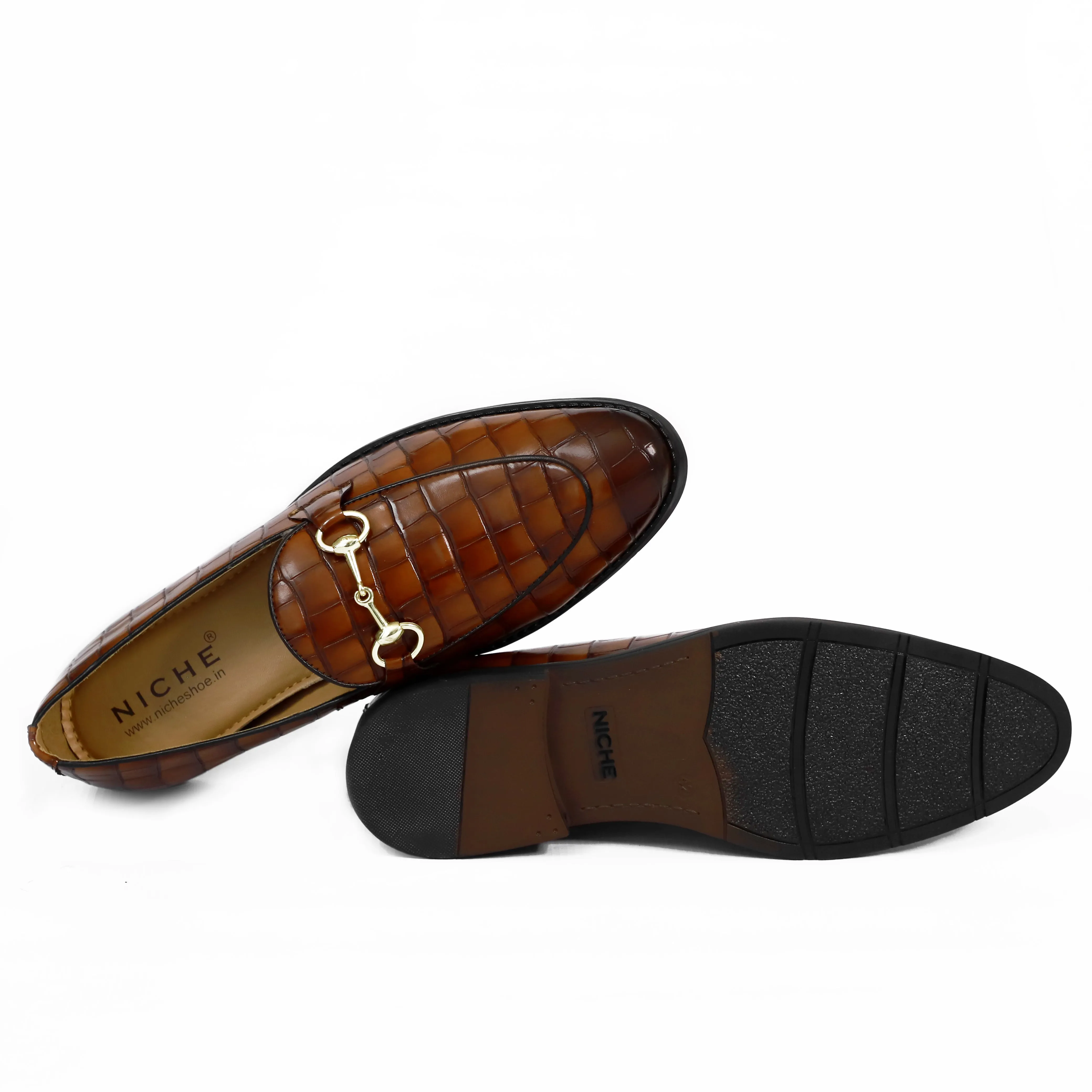 NICHE Cherry Croc Horsebit Loafers