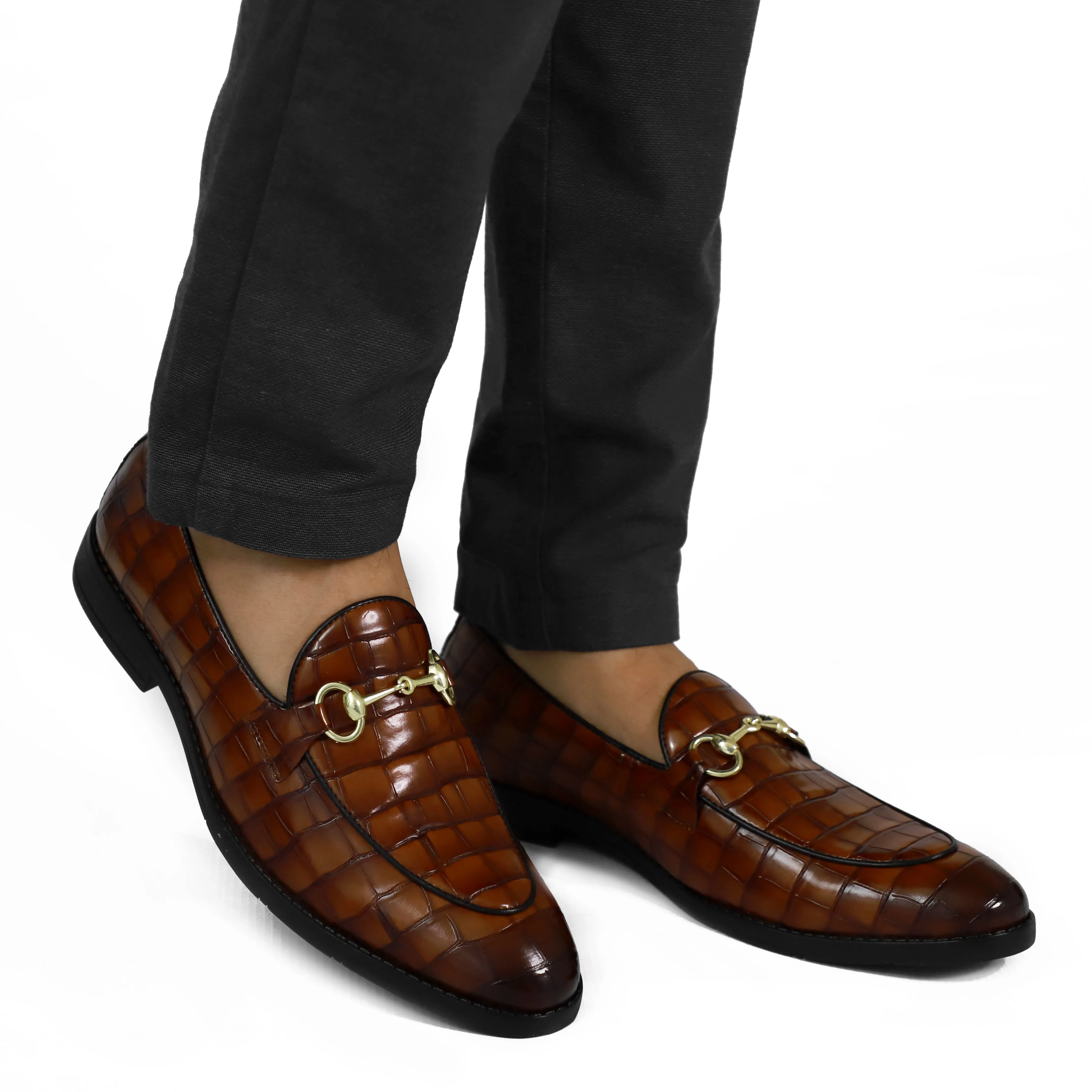 NICHE Cherry Croc Horsebit Loafers