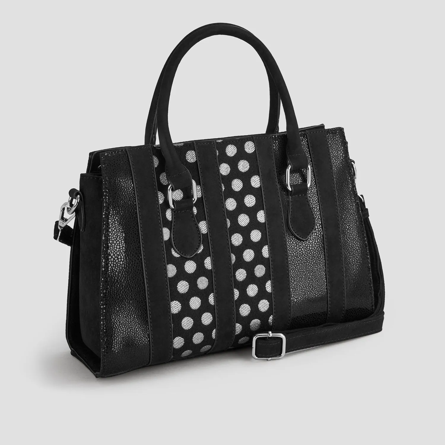 Panama Noir Black Shoulder Bag (Matches Peri Boots) by Ruby Shoo