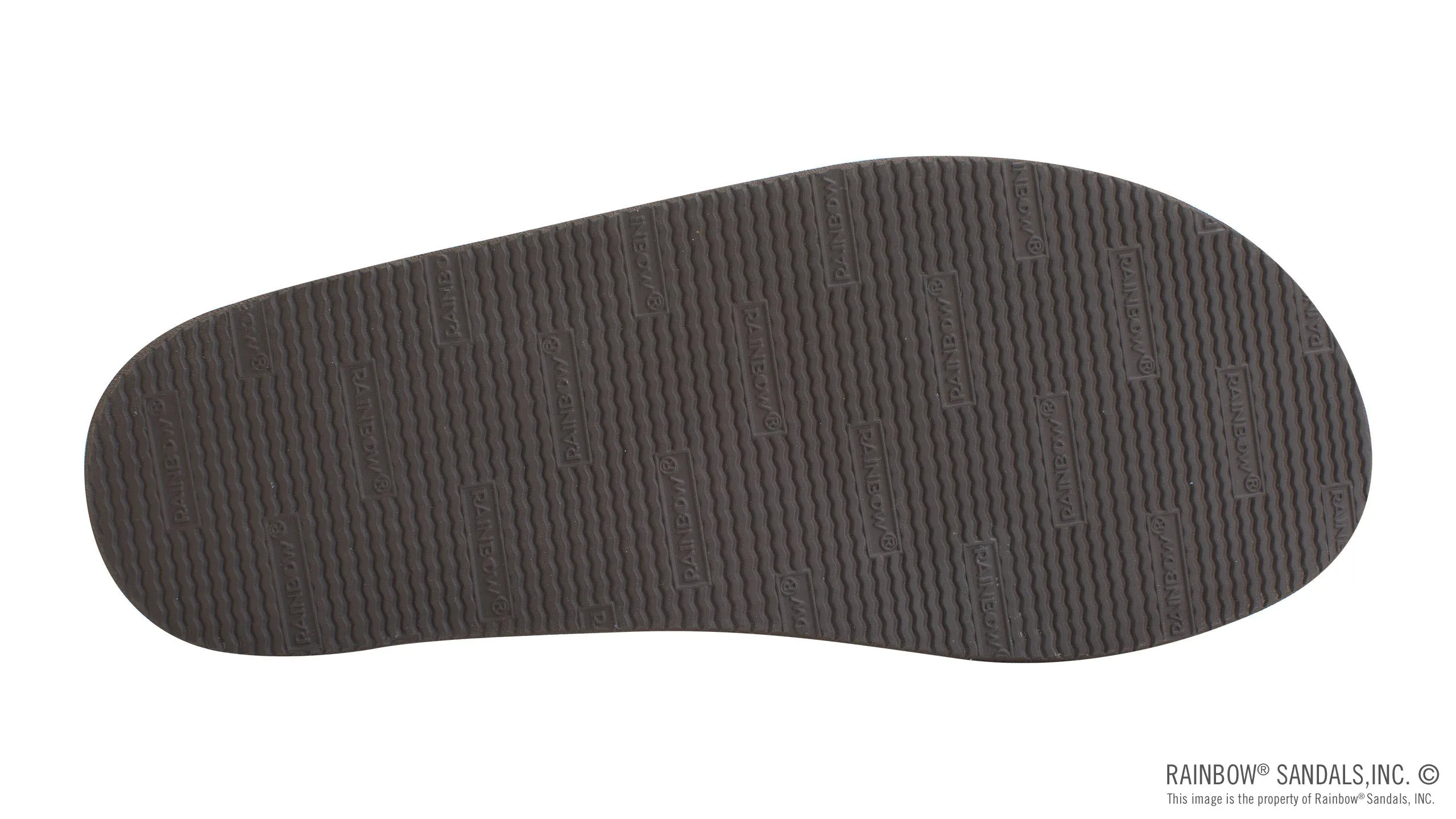 Rainbow Sandals Men's Single Layer Hemp - 1" Strap - Brown