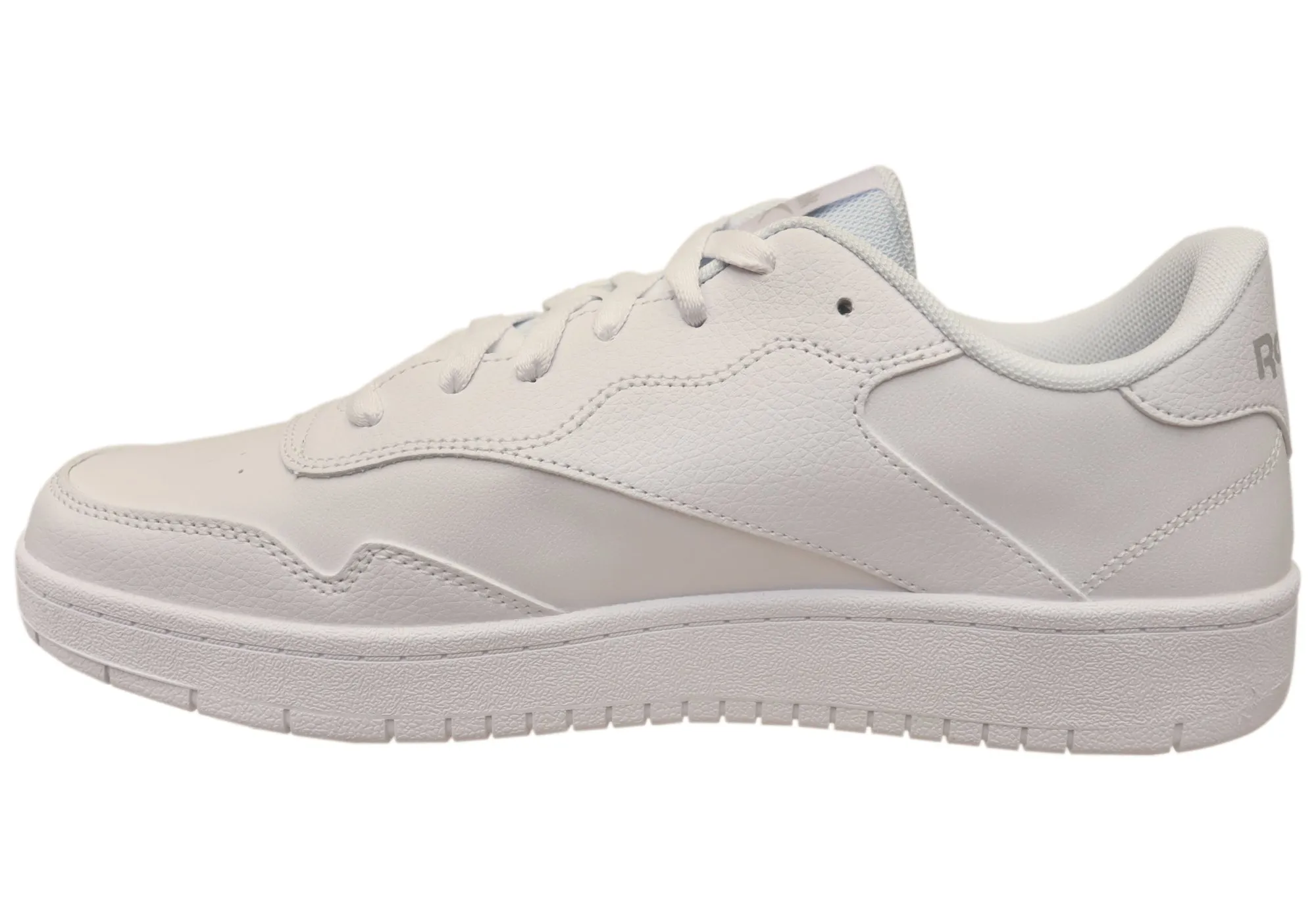 Reebok BB 1000 Womens Comfortable White Lace Up Sneakers