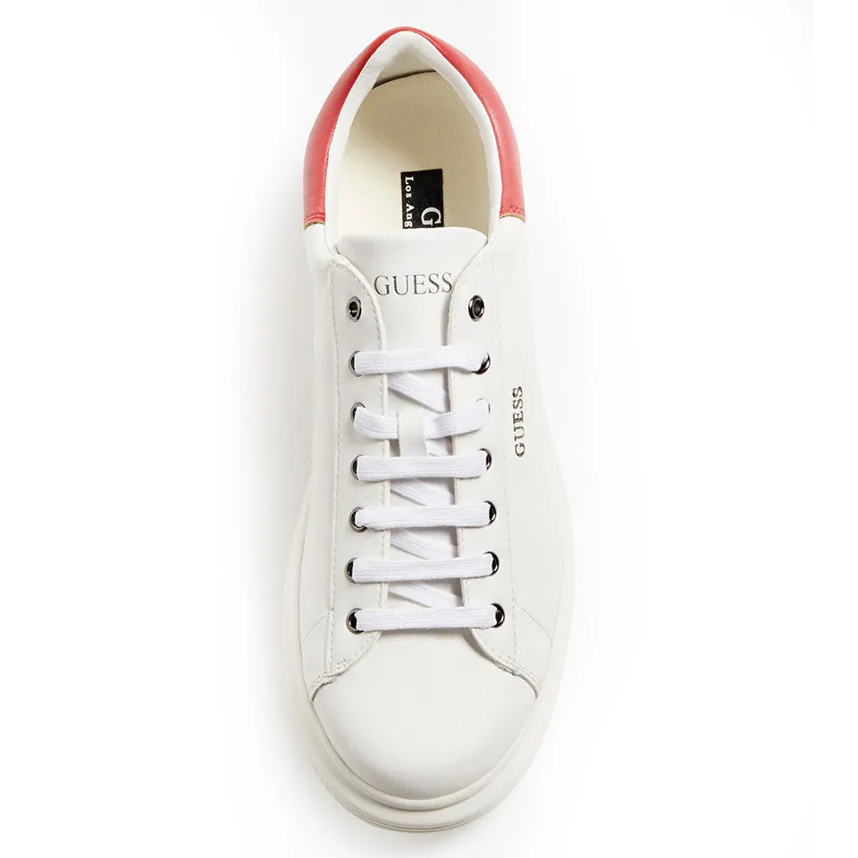 Scarpe Uomo GUESS Sneakers di colore Bianco e Rosso Linea Salerno