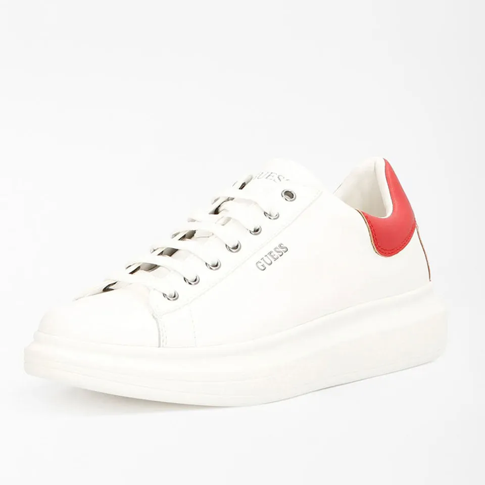 Scarpe Uomo GUESS Sneakers di colore Bianco e Rosso Linea Salerno
