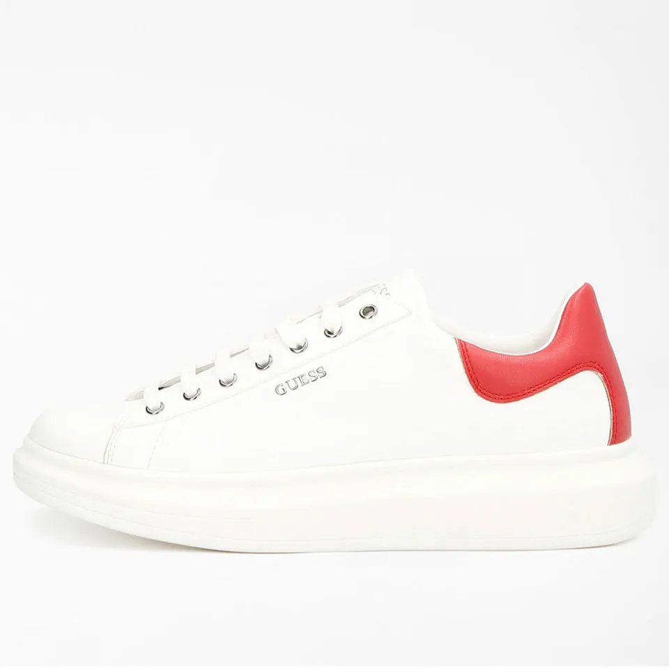 Scarpe Uomo GUESS Sneakers di colore Bianco e Rosso Linea Salerno