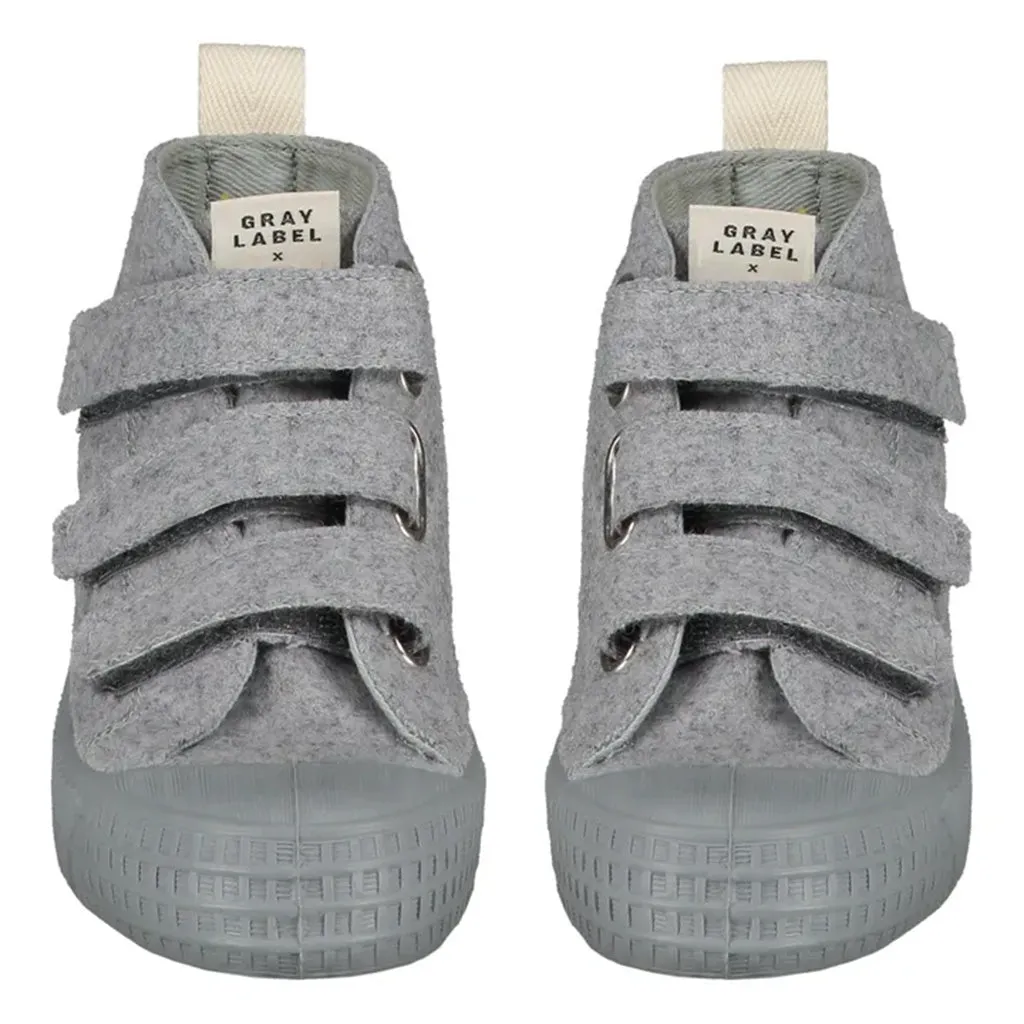 Shoes GL x Novesta Fleece High Top Grey Melange