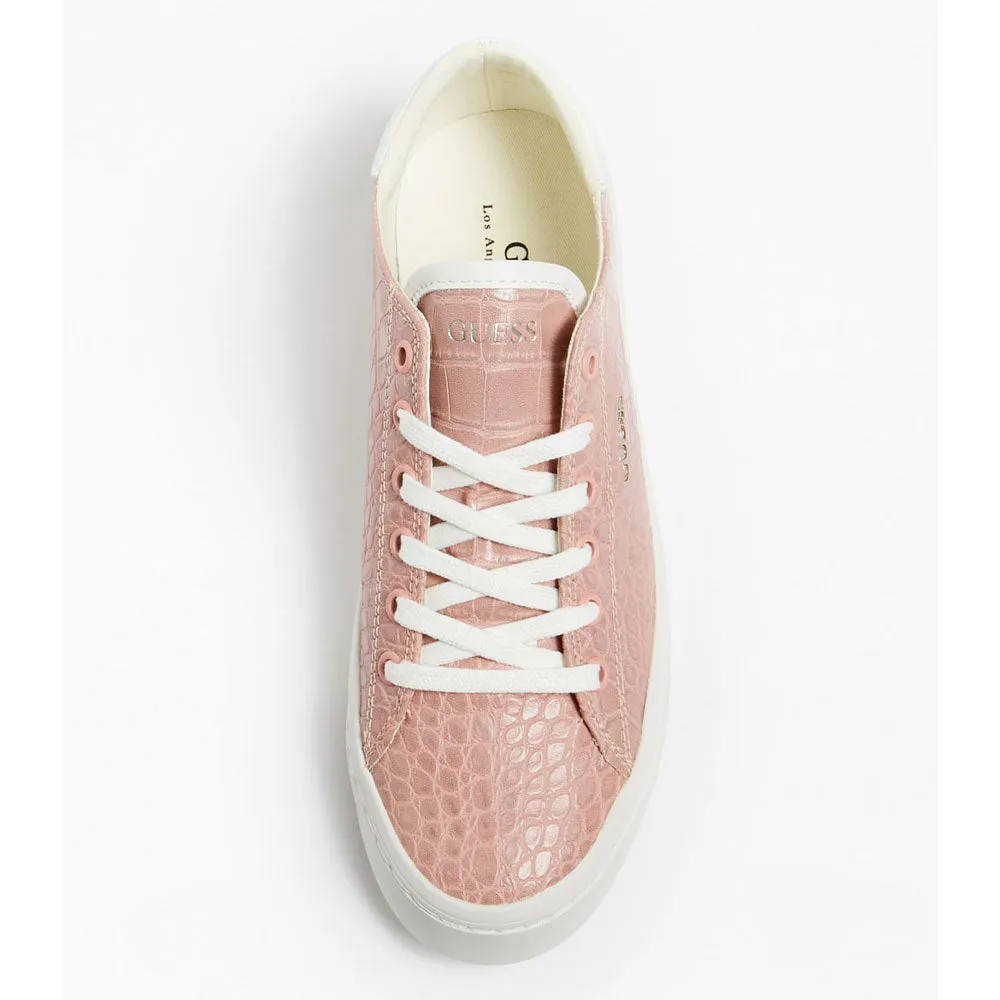 Sneakers Donna GUESS Colore Rosa Stampa Cocco Linea Ester