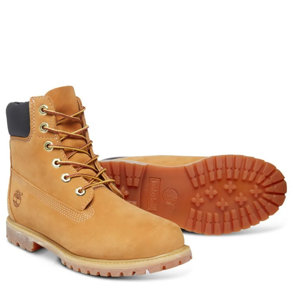 Timberland Women's Icon 6 Inch Premium Waterproof Boot in Wheat Nubuck