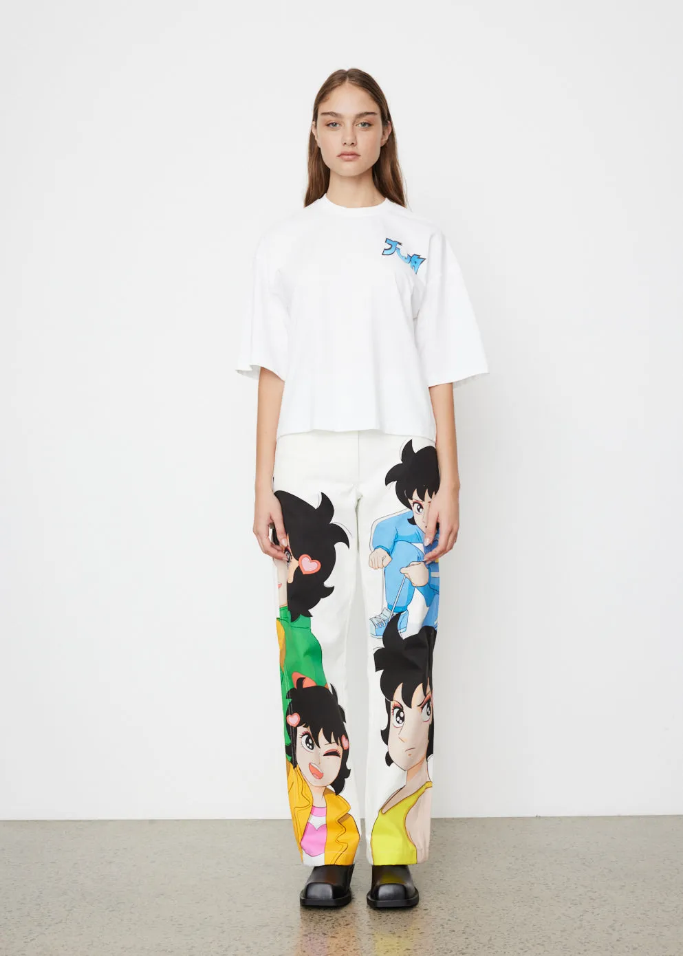 x Run Hany Print Boxy T-Shirt
